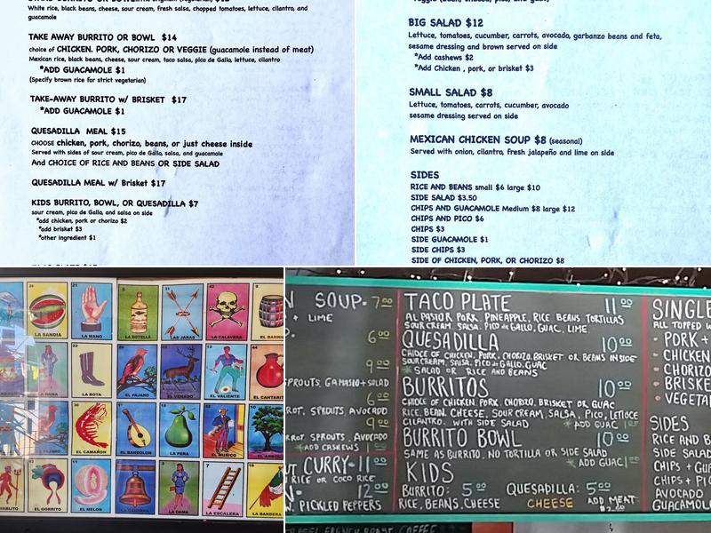 Bubby's Take Away Kitchen Menu