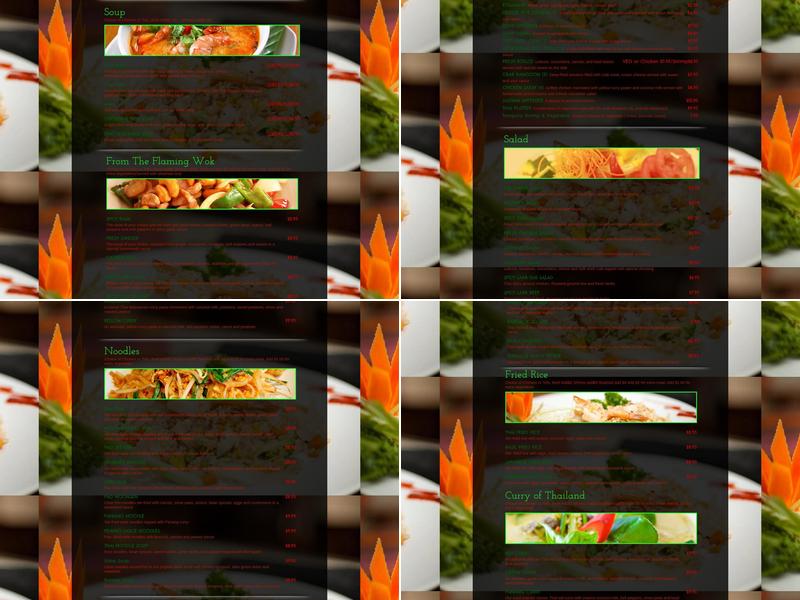 Sabaidee Thai & Sushi Menu