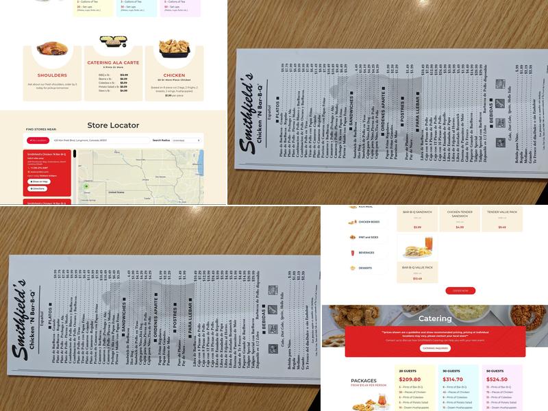 Smithfield's Chicken 'N Bar-B-Q Menu