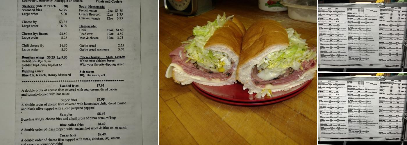 Lansing Sub Shop Menu