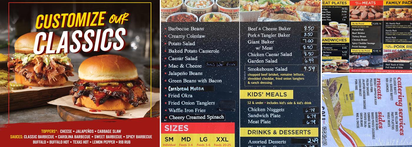 Dickey's Barbecue Pit Menu