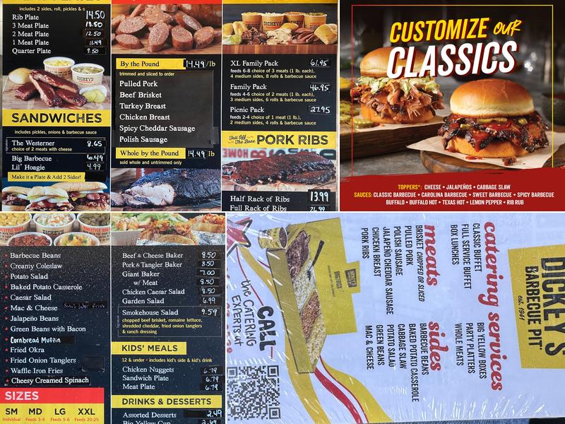 Dickey's Barbecue Pit Menu
