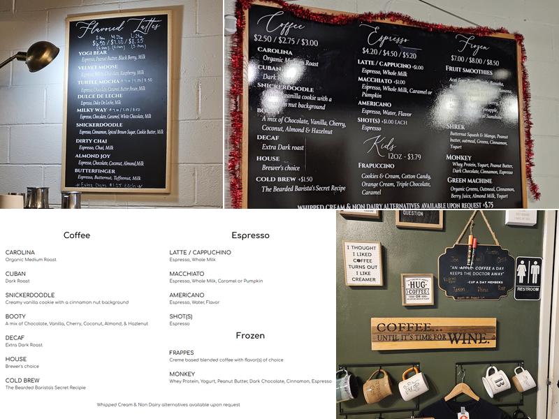 Cabbella's Coffee Shop Menu