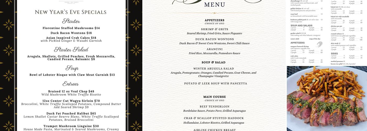 Big Tree Inn Menu