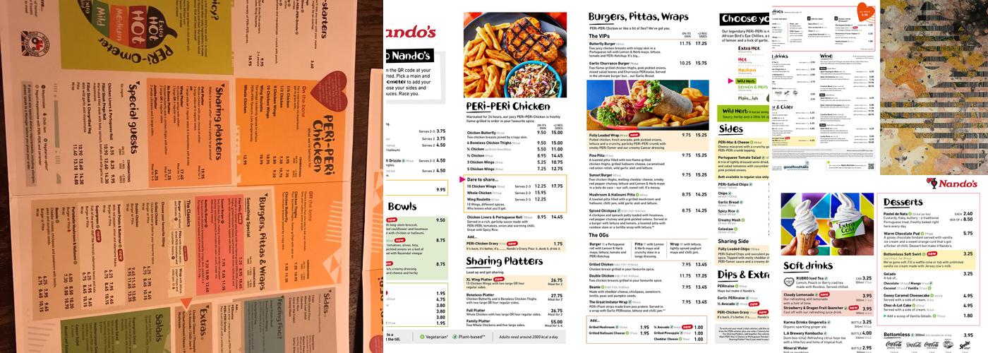 Nando's St Christopher's Place Menu
