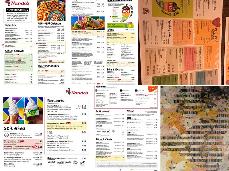 Nando's St Christopher's Place Menu