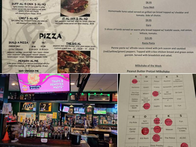 Big Al's Pub & Grubberia Menu