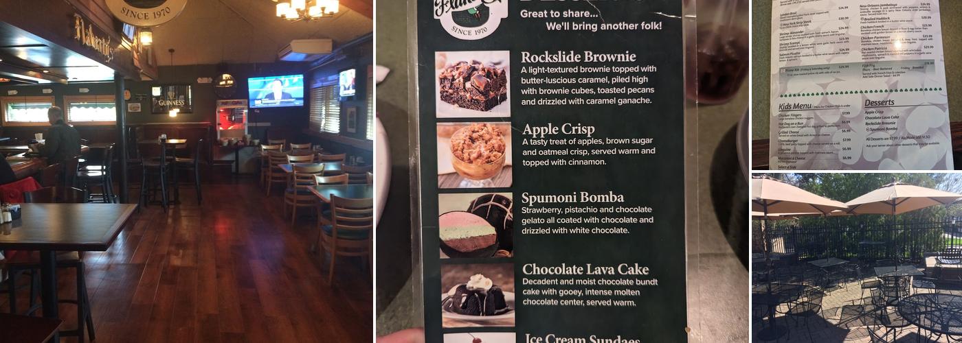 Flaherty's Three Flags Inn — Webster Menu