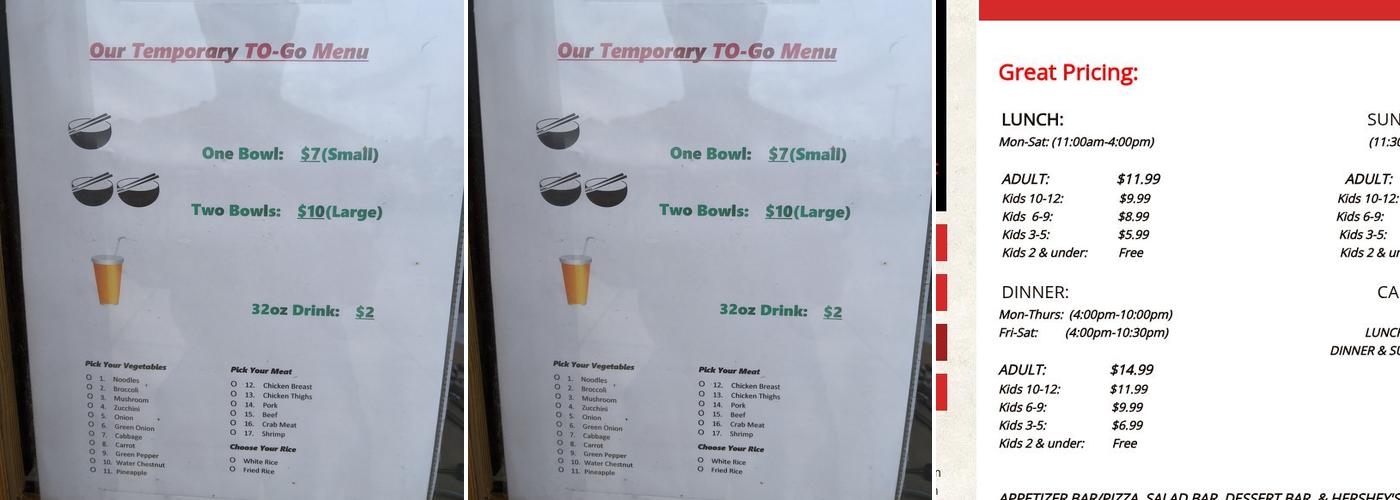 Empire Fire Mongolian Grill Menu