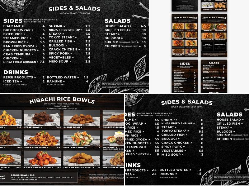Ninja Hibachi Express Menu