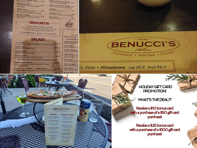 Benucci's Menu