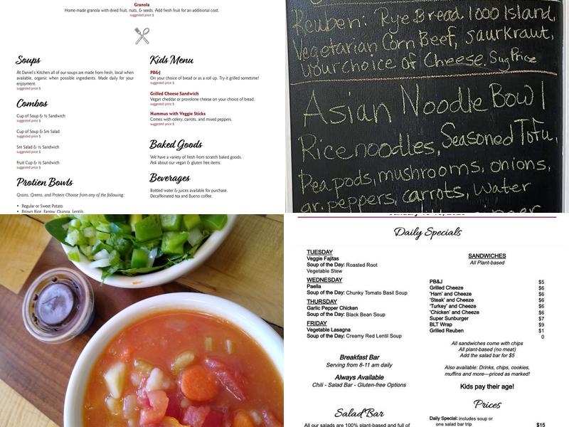 Daniel's Kitchen Menu