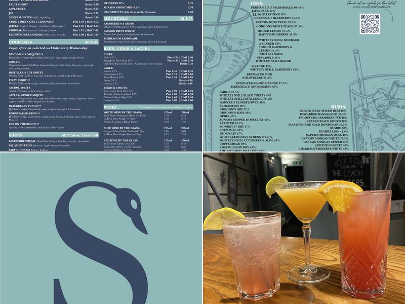 The Swan Menu