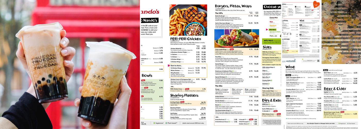 Nando's The Brunswick Menu