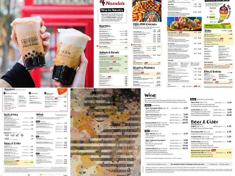 Nando's The Brunswick Menu