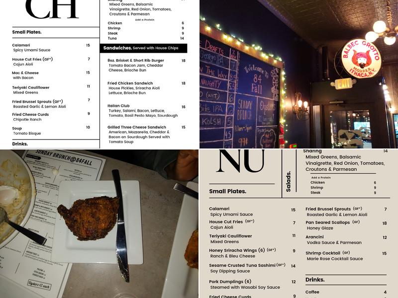84 Fall Menu