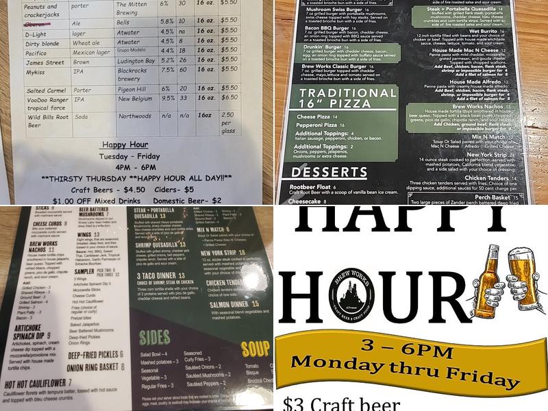 Brew Works Menu