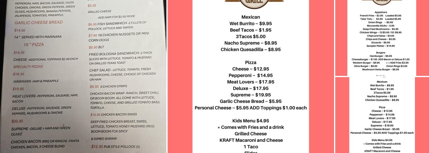Freeman Leaky Tap Menu