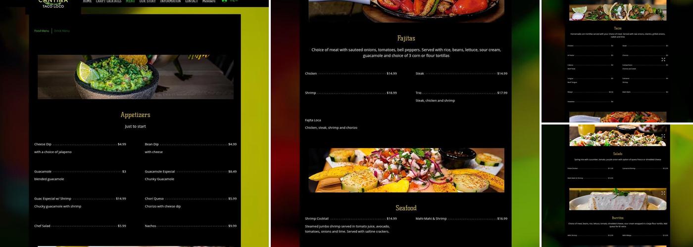 Cantina Taco Loco Menu