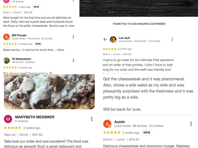 Two Guys Grille Inc Menu