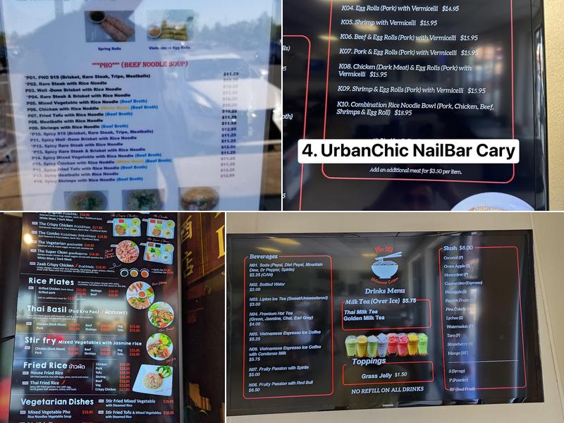 Phở 919 Restaurant Menu