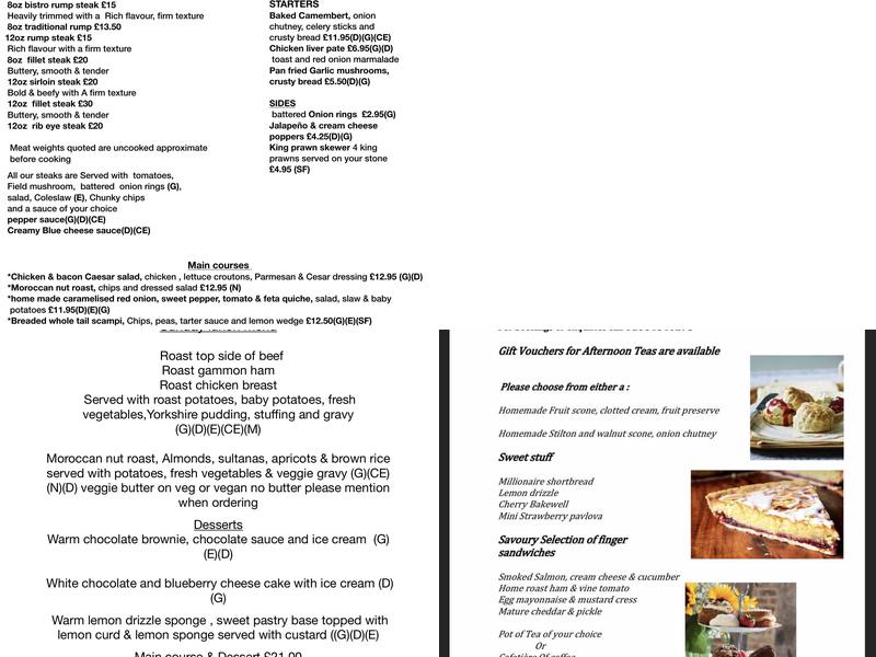 The Golden Fleece deli Menu