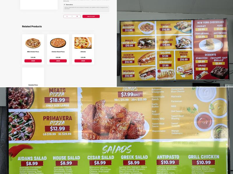 Quesa Pizza and More Menu