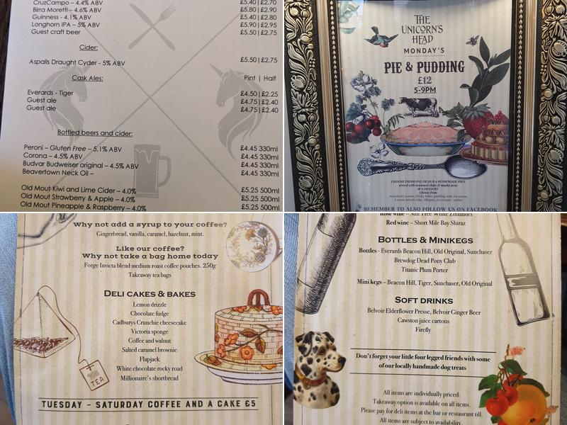 The Unicorns Head Menu