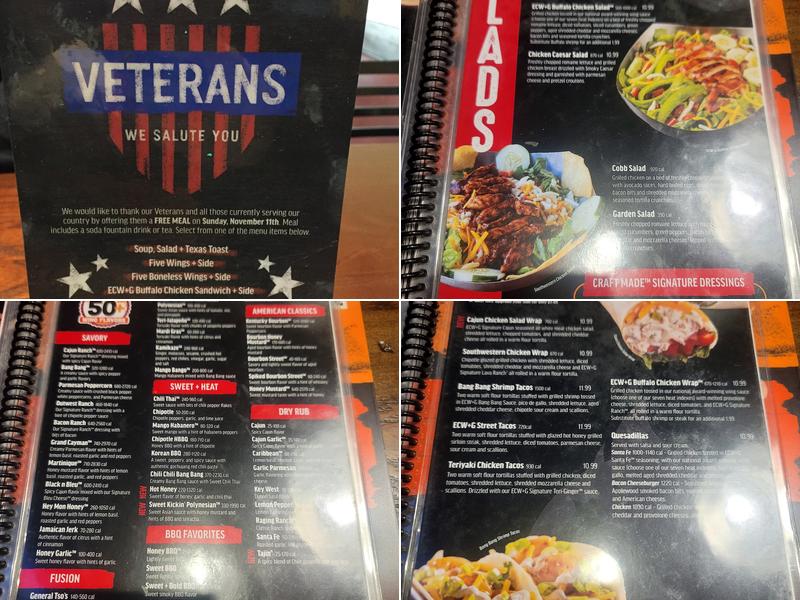 East Coast Wings + Grill Menu