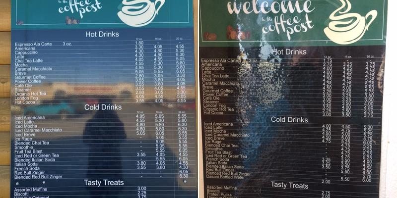 Coffee Post Inc Menu