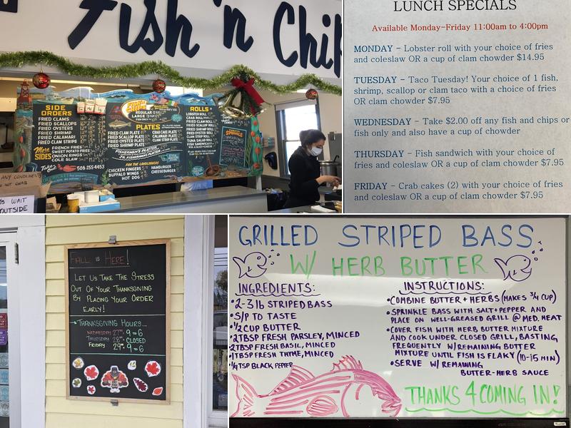 Nauset Fish & Lobster Pool Menu
