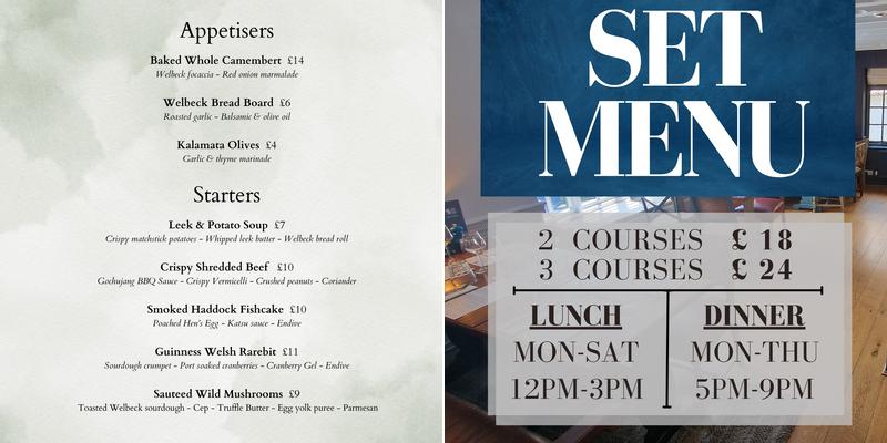 The Red Lion at Thurgarton Menu