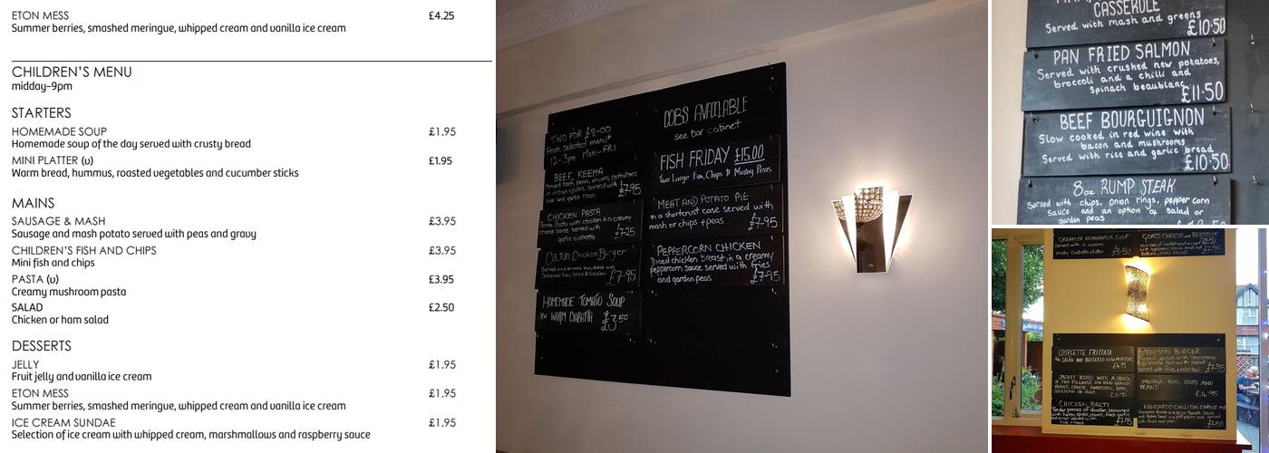 The Willowbrook Menu