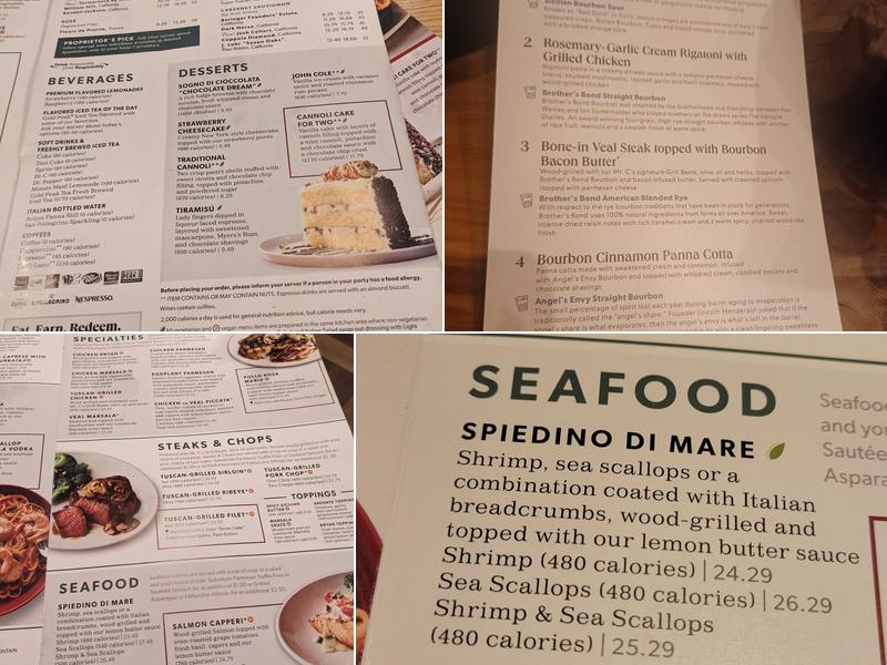 Carrabba's Italian Grill Menu