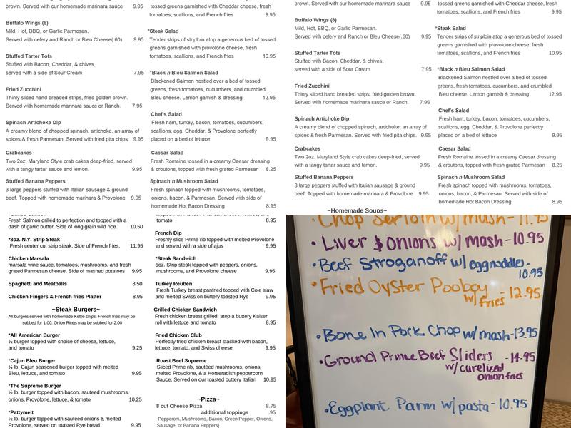 Mahle's Restaurant and Lounge Menu