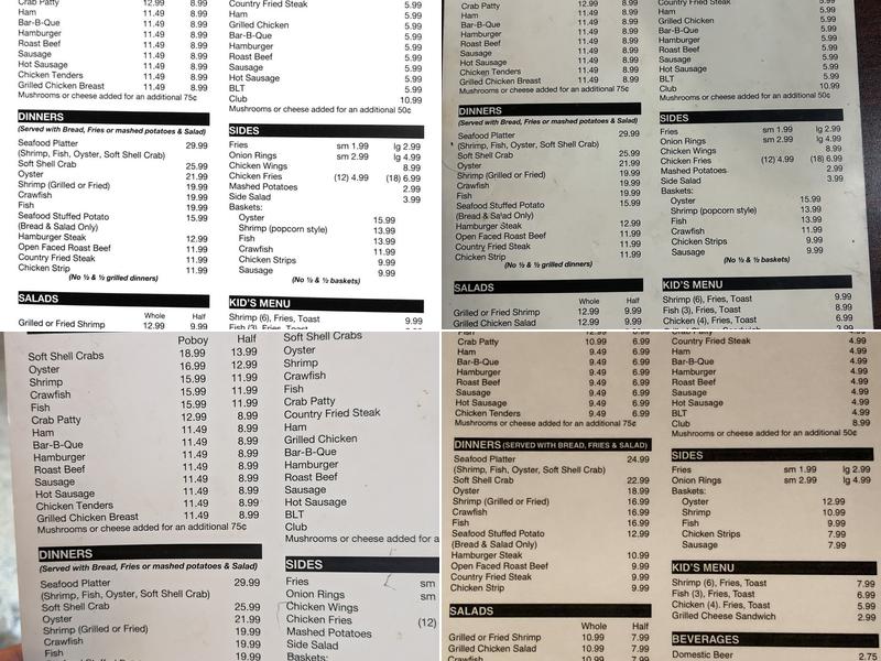 Millside Menu