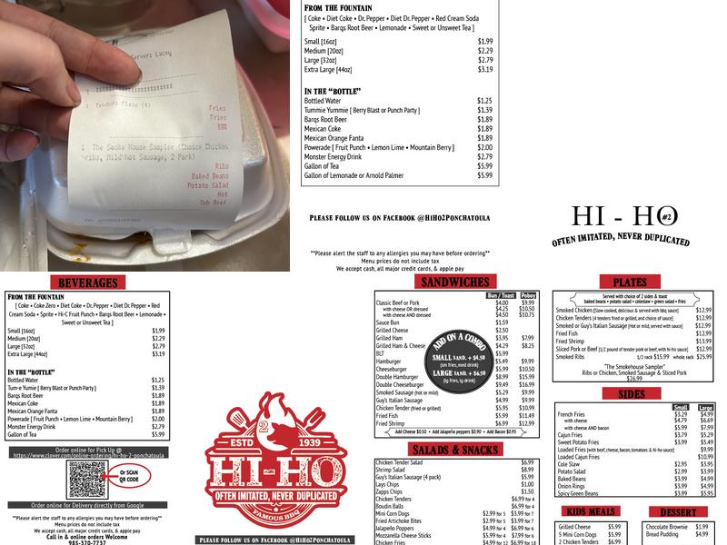 Hi - Ho 2 Menu