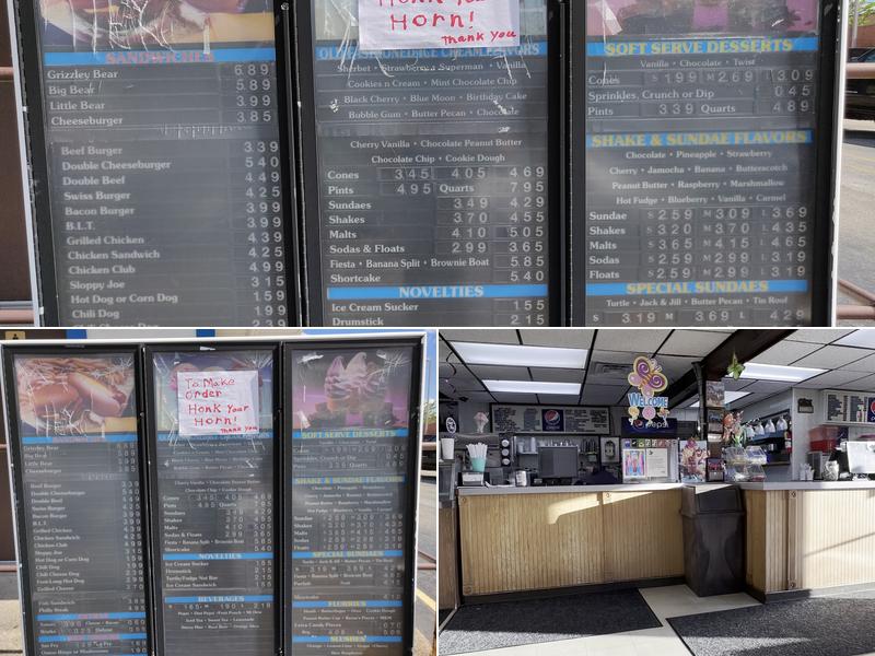 Loder's Shake Shoppe Menu