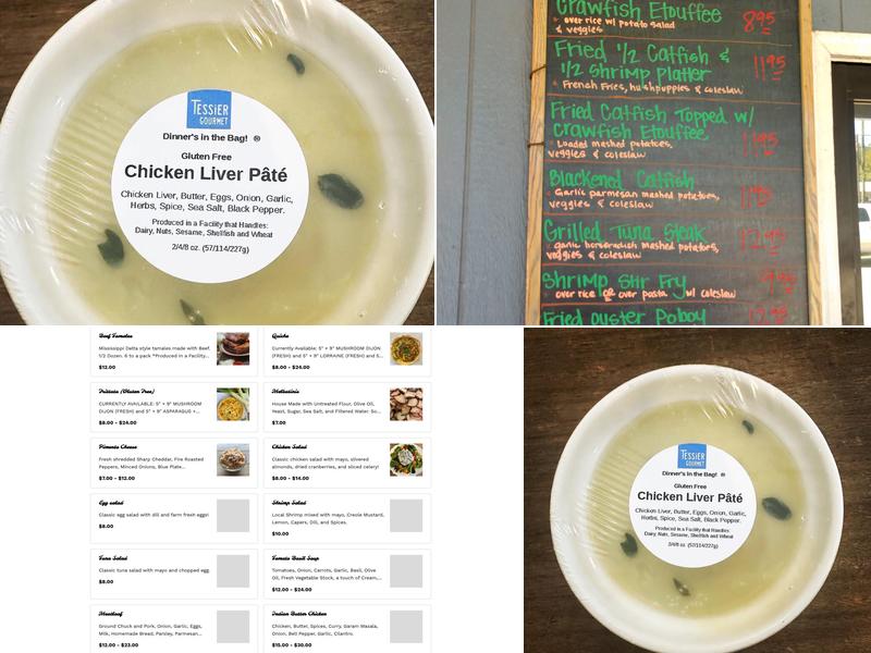 Tessier Gourmet Menu