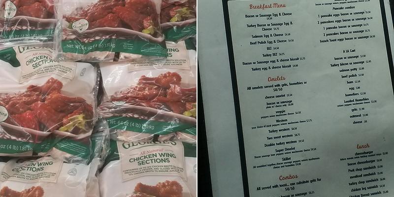 Shaw Dairy Restaurant Menu