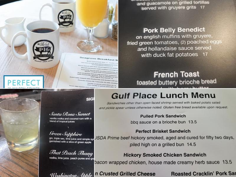 Perfect Pig Grill and Fish House Menu