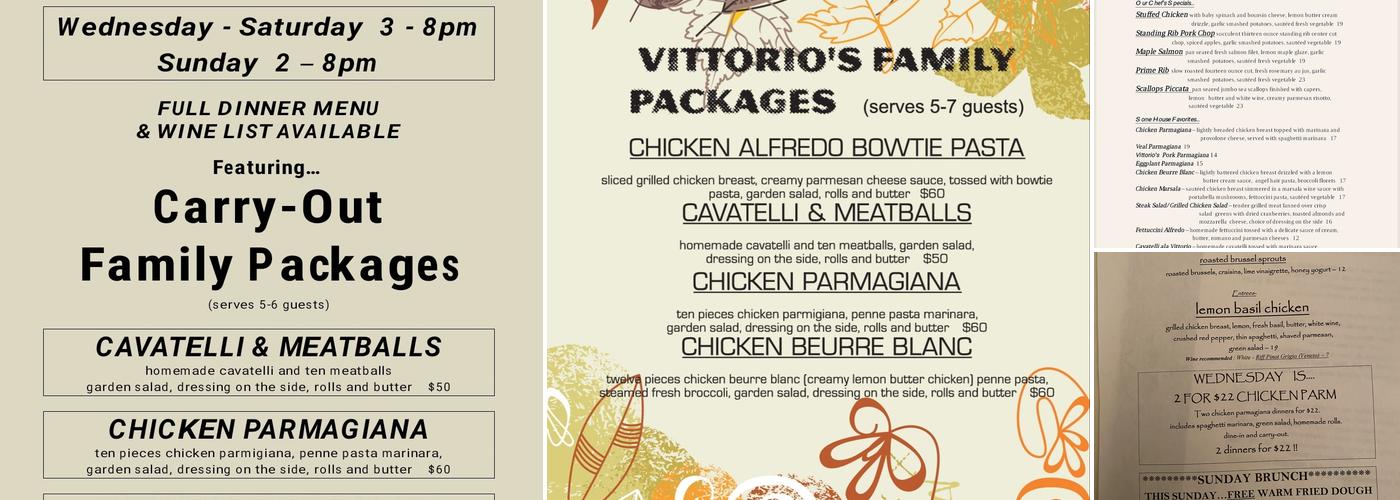 Vittorio's Buon Appetito Menu