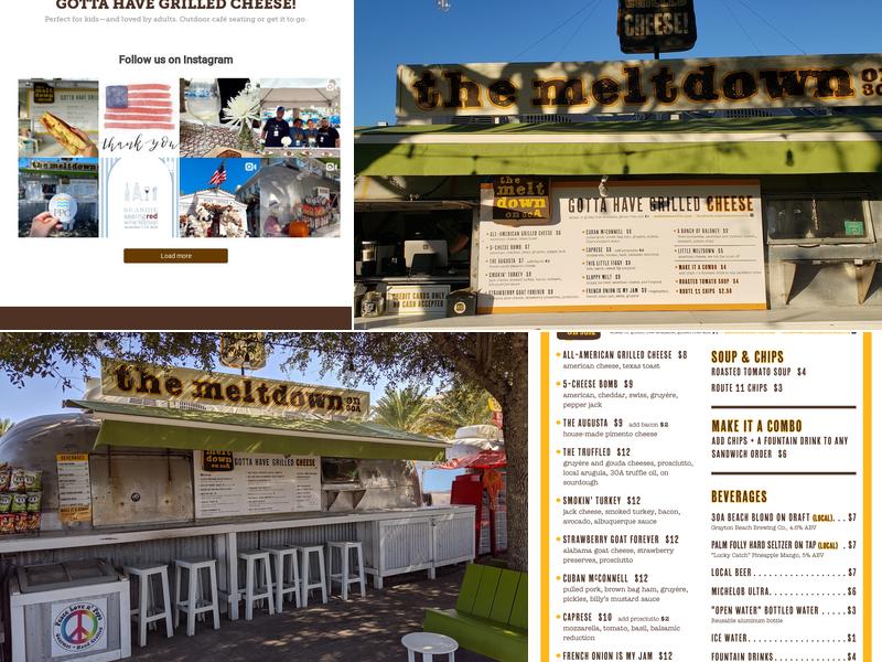 Meltdown On 30A Menu