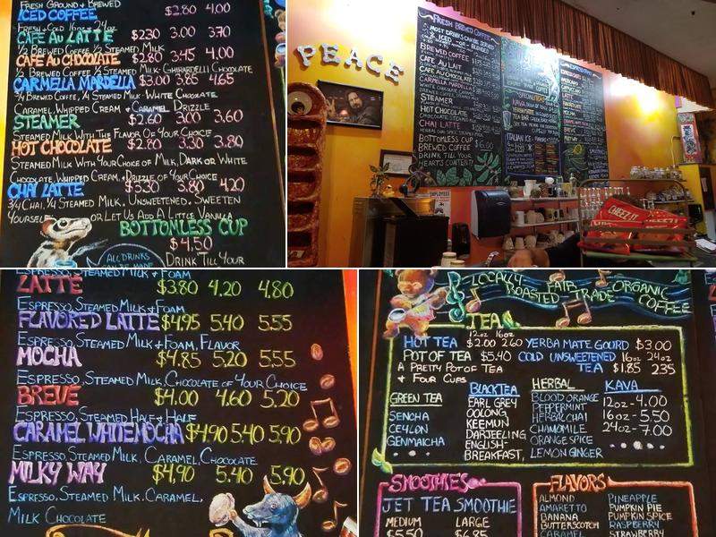 Spirited Goat Coffee House Menu