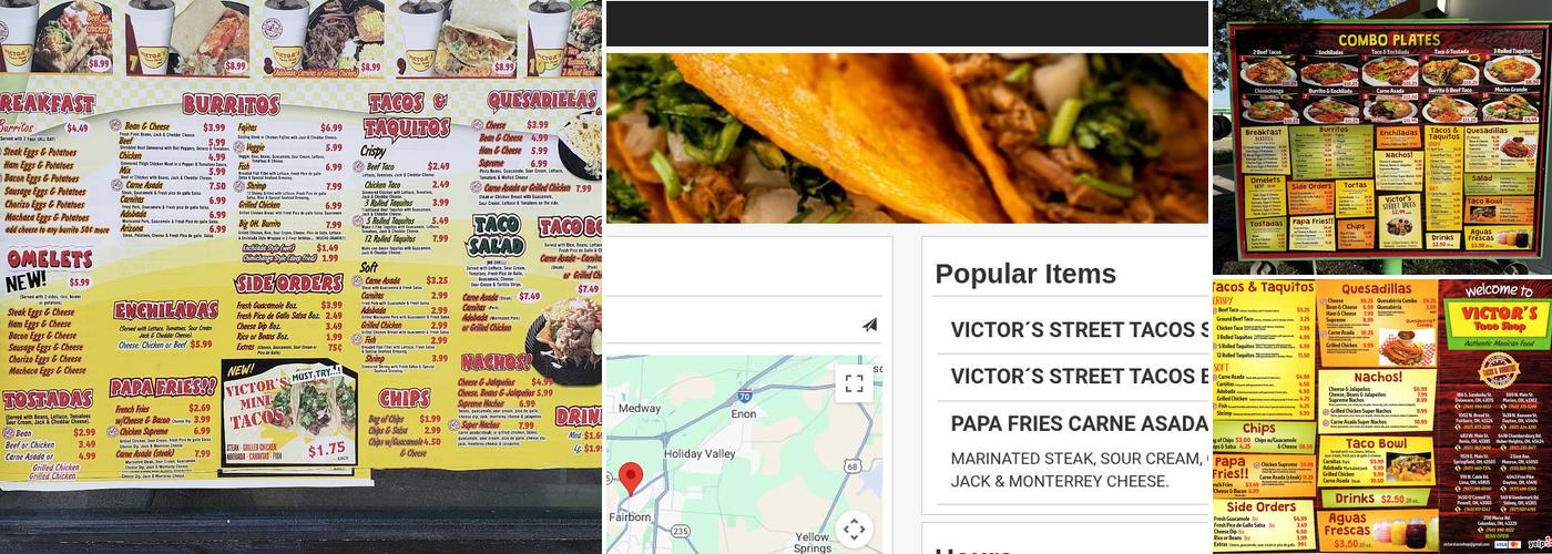 Victor's Taco Shop Menu