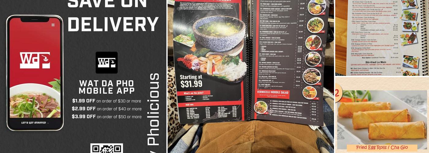 Wat Da Pho Menu
