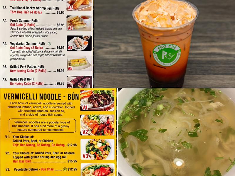 Pho Eva Menu