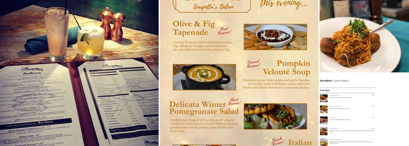 Scarpetta's Menu