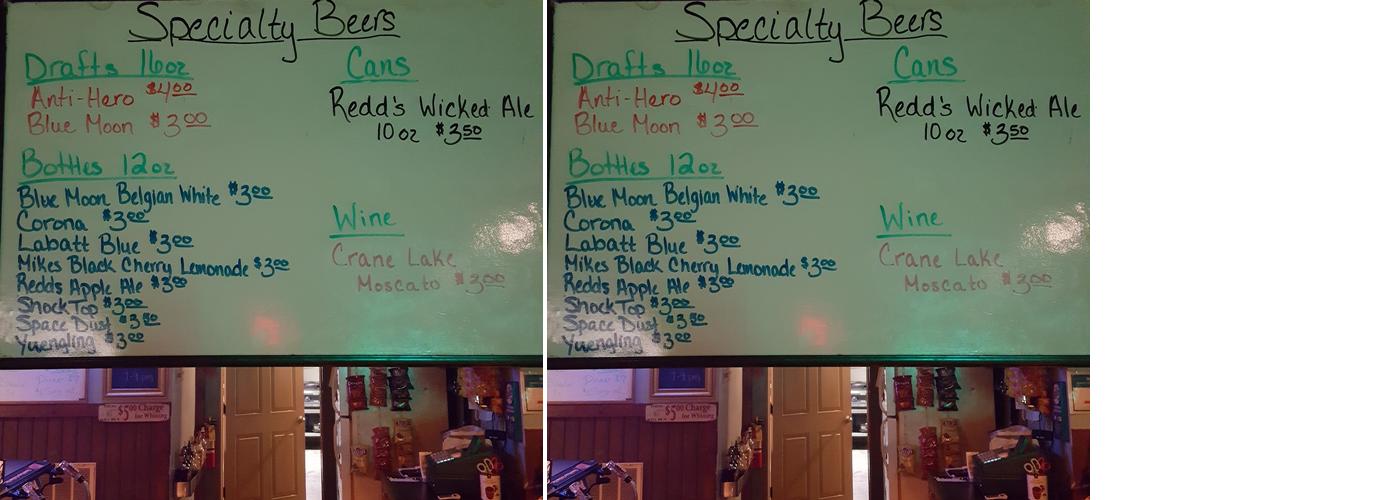 L J's Bar & Grill Menu