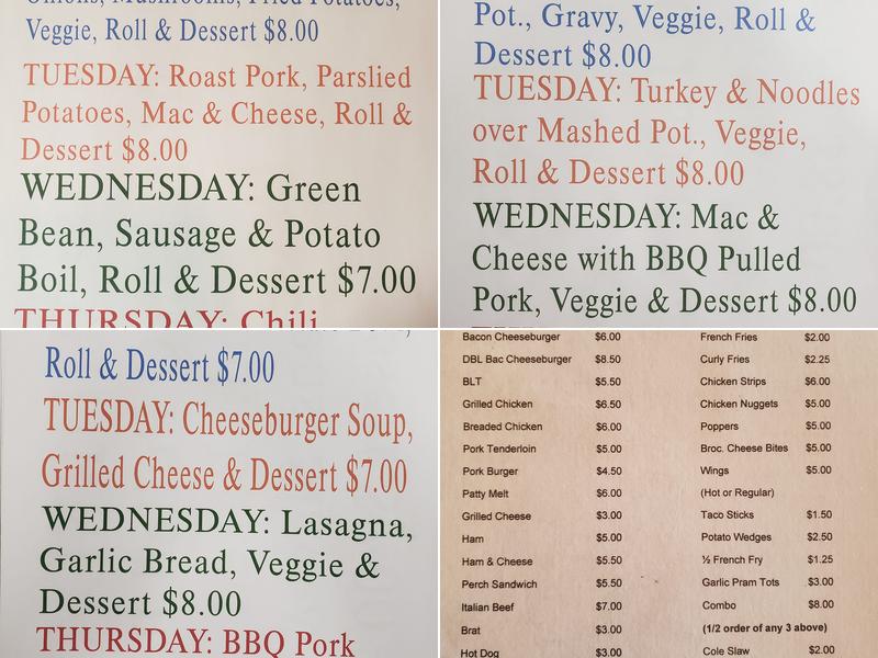 Delams Tavern Inc Menu